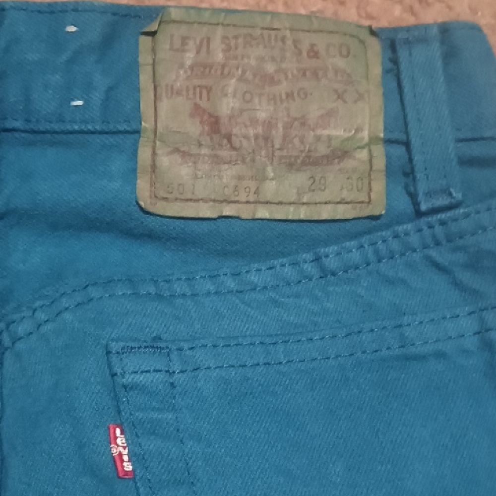 Levi's Blue Jeans with Signature Red Tab and Smooth Finish